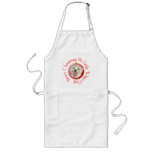 Tablier Long Merry Christmas Little White Dog
