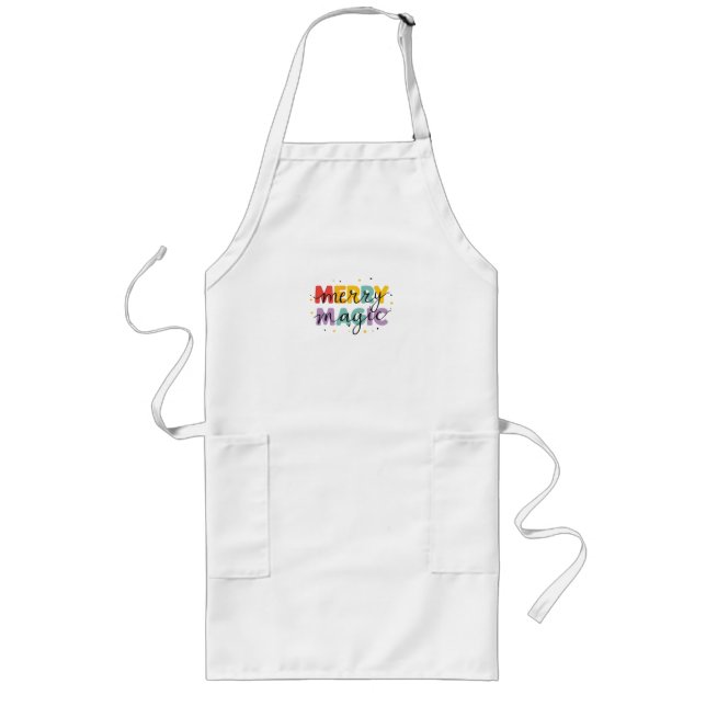 Tablier Long Merry Magic Colorful Illustration (Devant)
