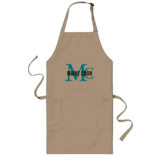 Tablier Long Monogramme de race de chat de ragondin du Maine