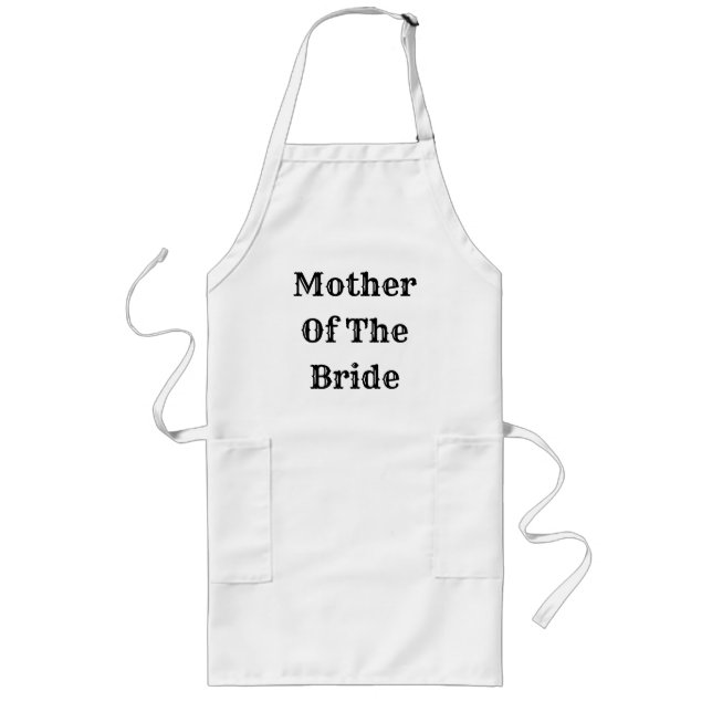 Tablier Long Mother Of The Bride Trendy Wedding Gift Favor (Devant)