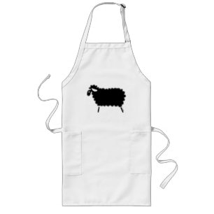 Tablier Long Moutons noirs