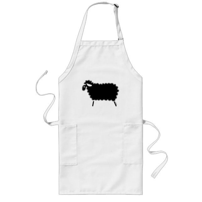 Tablier Long Moutons noirs (Devant)