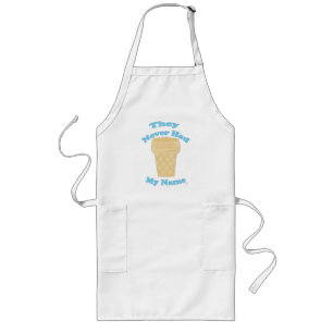 Tablier Long Nom Appétissant Cône Drôle de slogan de glace