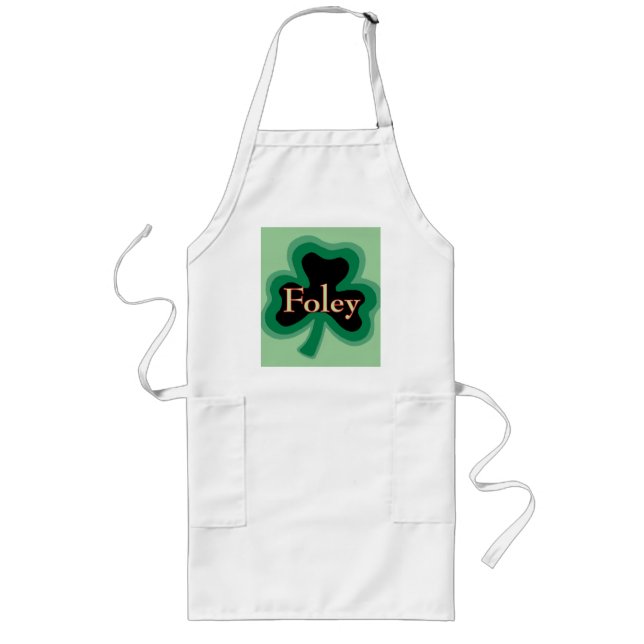 Tablier Long Nom de famille de Foley (Devant)