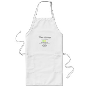 Tablier Long nom d'entreprise de jus de citron principal fait m