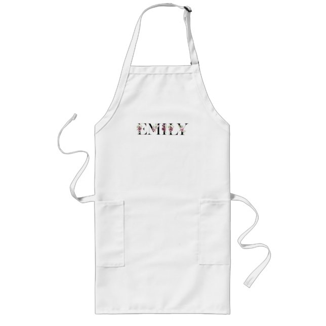 Tablier Long Nom Emily (Devant)