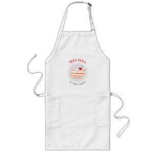 Tablier Long Nom personnalisé sur mesure Baker Boulangerie Chef