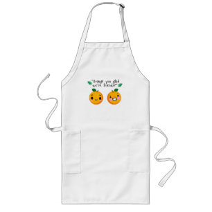 TABLIER LONG ORANGE QUOTE