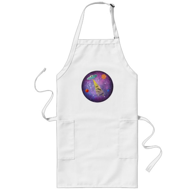 Tablier Long OVNI Alien vaisseau spatial étoiles (Devant)
