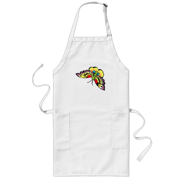 Tablier Long Owen Jones Antique Papillons Orientaux (Devant)