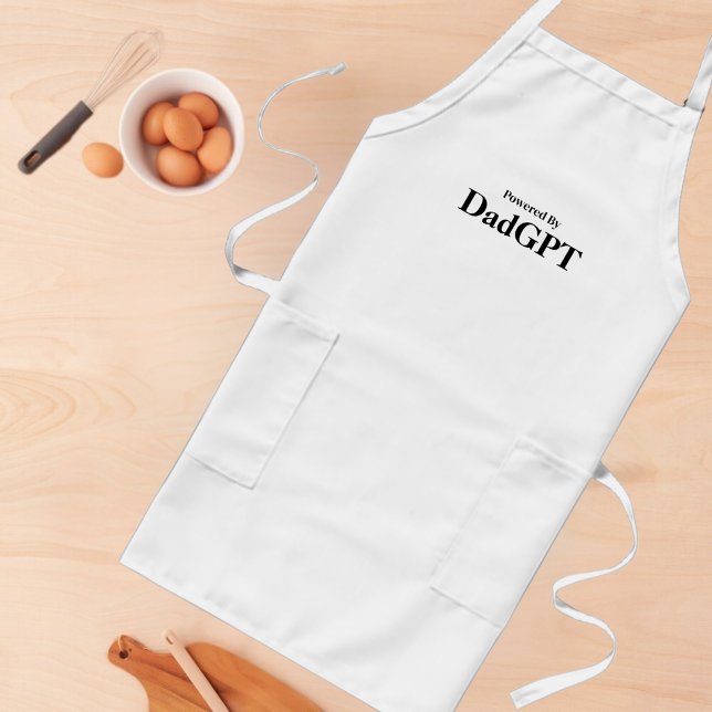 Tablier Long Papa Anniversaire Drôle - Alimenté Par PapaGPT - B (Créateur téléchargé)