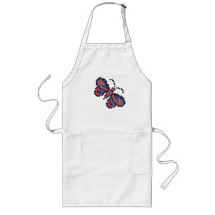 Tablier Long papillon CROSS-STITCH