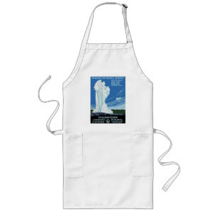 Tablier Long Parc en pierre jaune - vieux geyser fidèle