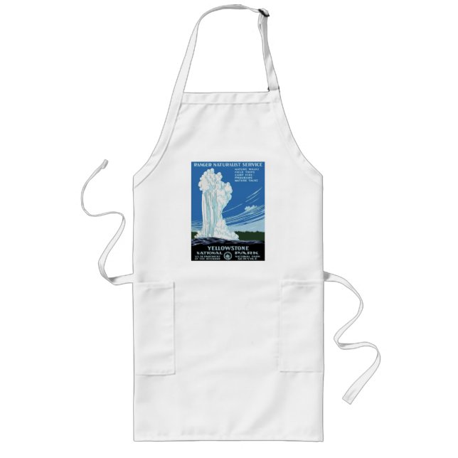 Tablier Long Parc en pierre jaune - vieux geyser fidèle (Devant)