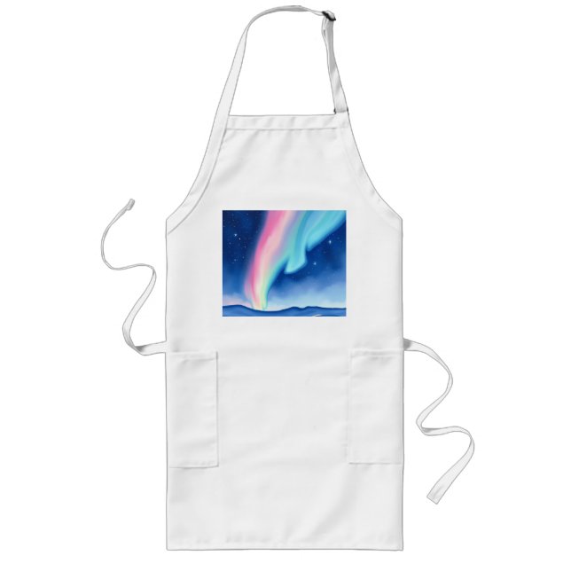 Tablier Long Pastel Aurora Borealis (Devant)