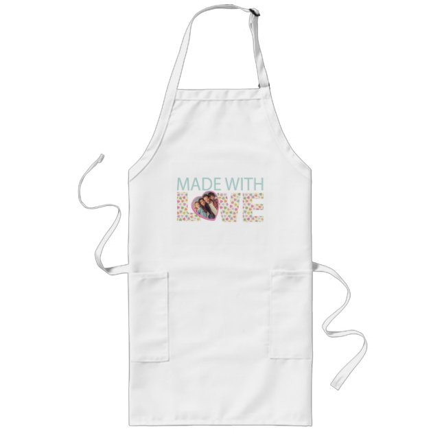Tablier Long Pastel Chérie Valentine Coeurs de bonbons Apron (Devant)