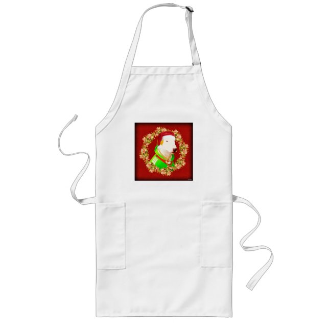 Tablier Long Père Noël LOOUNCH - Apron, disponible en 3 styles (Devant)
