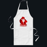Tablier Long Père Noël Noël cuisine graphique cuisiniers tablie<br><div class="desc">Un joli tableau blanc et rouge représentant père Noël dit "Ho Ho Ho Joyeux Noël.</div>
