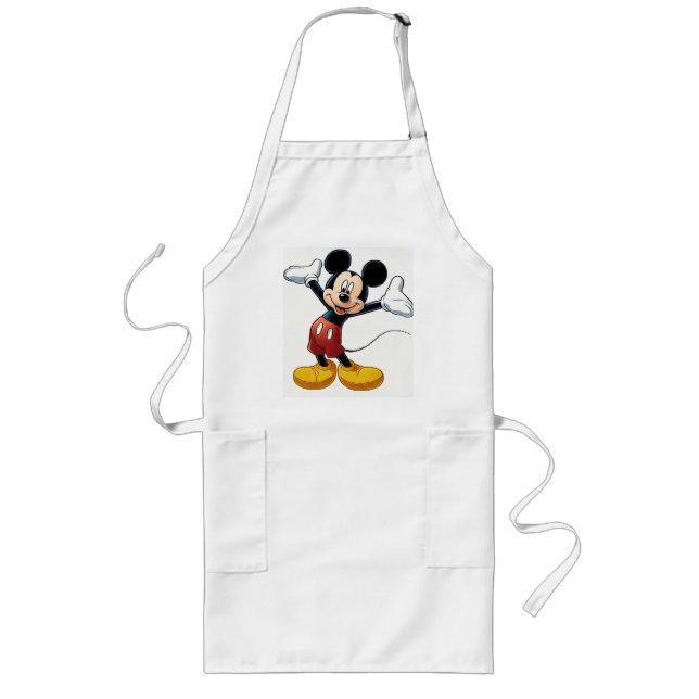 Tablier Long Personnage de citrouille Mickey Mouse – Dessin ani (Devant)