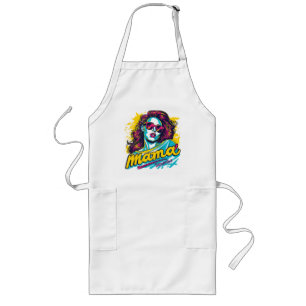 Tablier Long Personnalisé Retro Mama Pop Art (12)