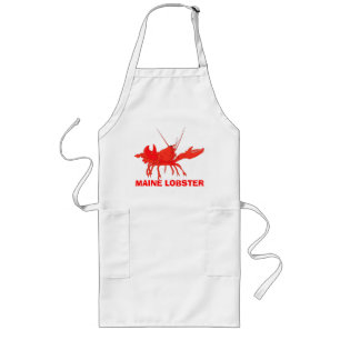 Tablier Long Personnaliser le homard du Maine