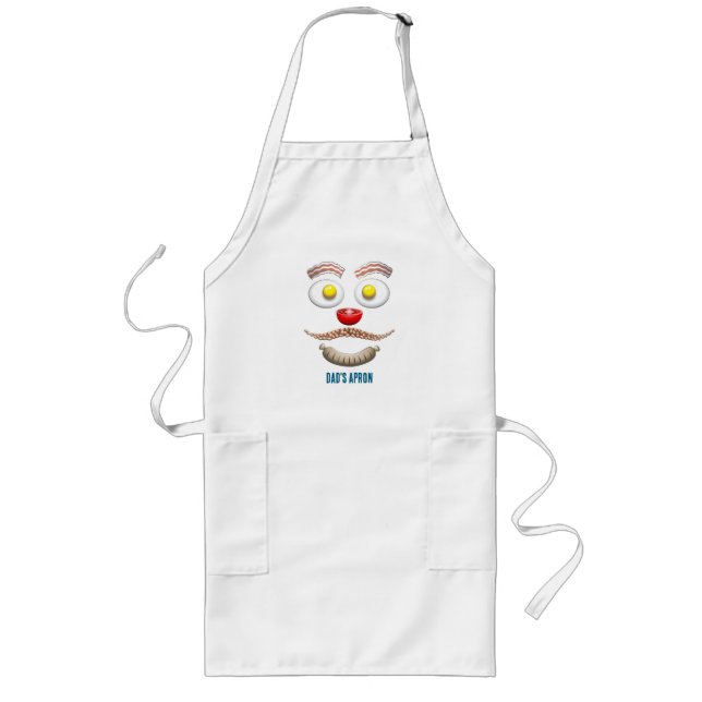 Tablier Long Petit déjeuner Bacon Haricots Tomate Œufs Saucisse (Devant)