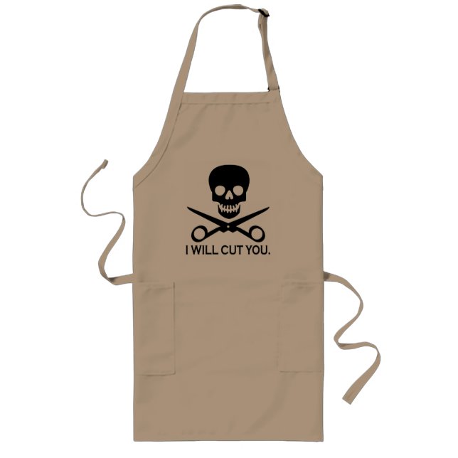Tablier Long Pirate 1 de magasin de beauté (Devant)
