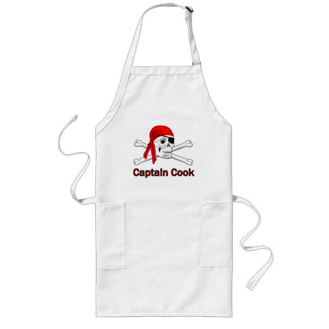 Tablier Long Pirate Capitaine Cook Apron (Devant)