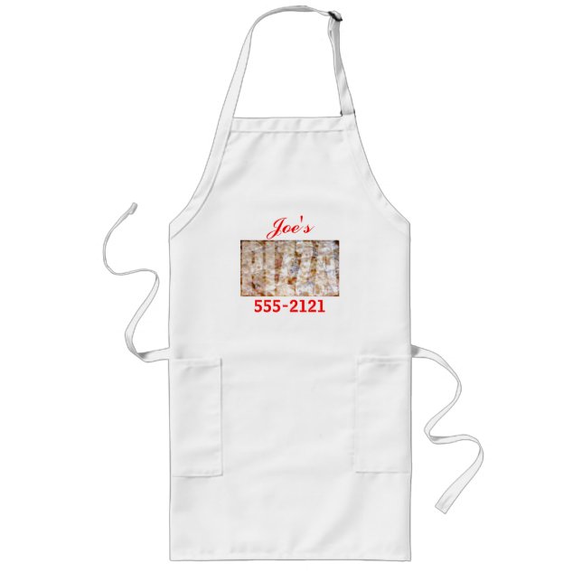Tablier Long Pizza Apron (Devant)