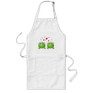 Tablier Long Prince de grenouille et princesse de grenouille,