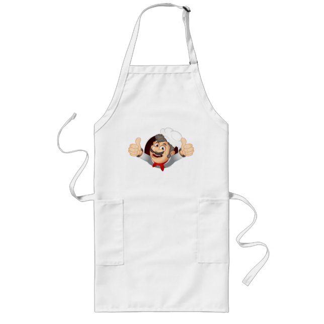 Tablier Long Professional Cartoon Chef Cooking Apron (Devant)