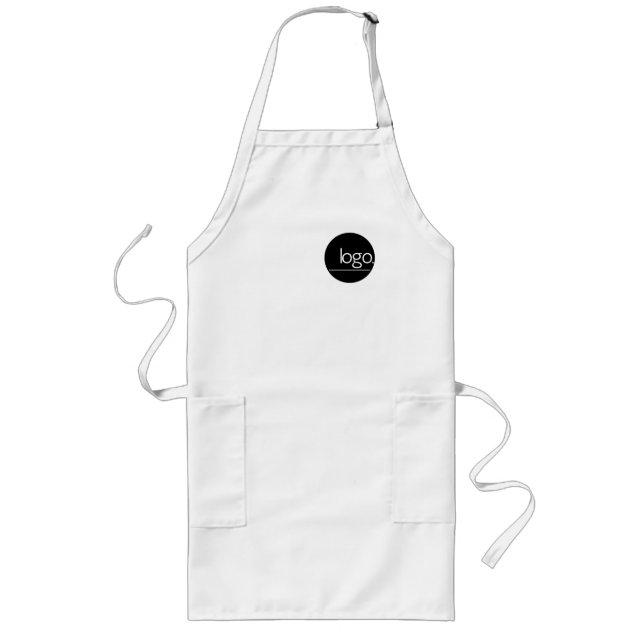TABLIER LONG PROFESSIONNEL AJOUTER PROPRE LOGO BLANC BUSINESS U (Devant)