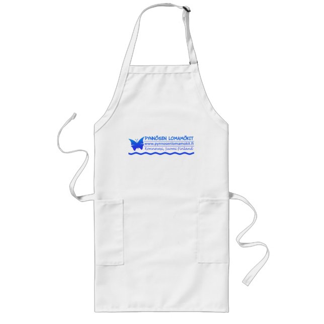 Tablier Long Pynnösen Lomamökit apron - choisir style & couleur (Devant)
