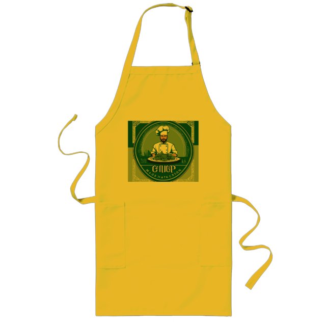 Tablier Long "Rayon Soleil : Éclaircissez Votre Cuisine !" (Devant)