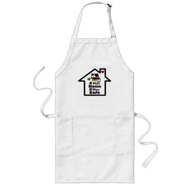 Tablier Long 🏠 😷#Restez à la maison Séjournez en sécurité Cit (Devant)