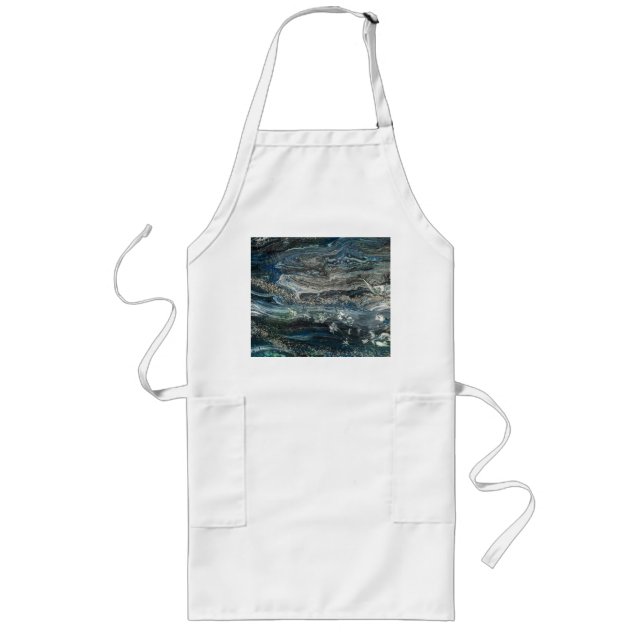 Tablier Long Rêves de la peinture abstraite Ocean'20 (Devant)
