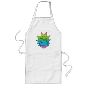 Tablier Long RICK ET MORTY™ Rainbow Rick Head motif