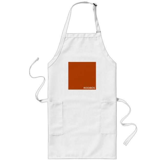 Tablier Long Rooibos rouge brun nom (Devant)