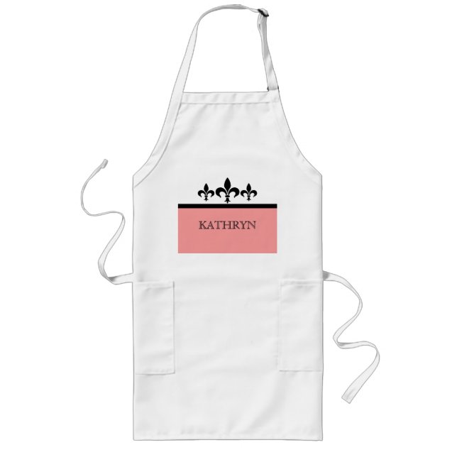 Tablier Long Rose Swanky Fleur De Lis Apron (Devant)