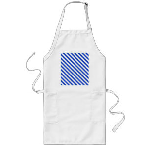 Tablier Long Royal Blue Combination Stripes par Shirley Taylor