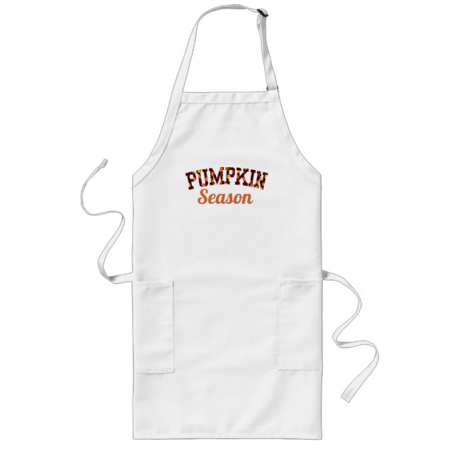 Tablier Long Saison des citrouilles automne Halloween (Devant)