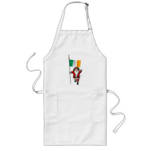 Tablier Long Santa Claus Avec L'Ensigne D'Irlande