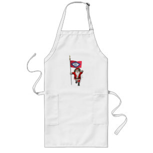 Tablier Long Santa Claus With Ensign Of Arkansas