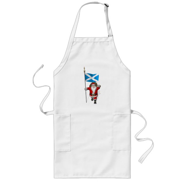 Tablier Long Santa Claus With Ensign Of Scotland (Devant)