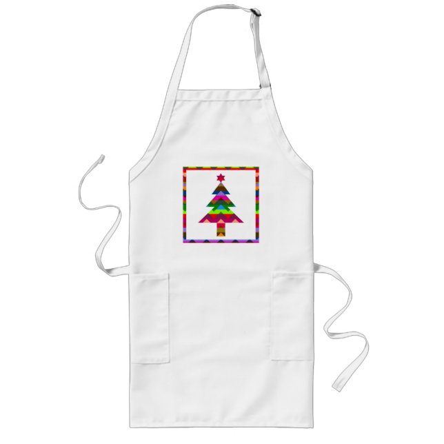 Tablier Long Sapin de Noël (Devant)