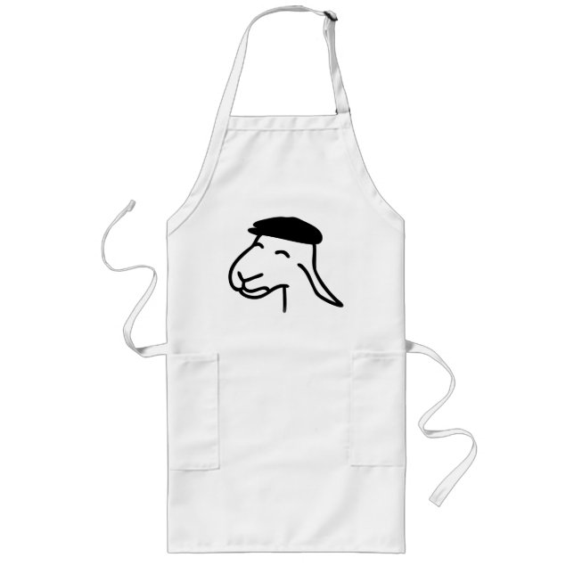 Tablier Long Sardegna, mouton heureux (tablier) (Devant)