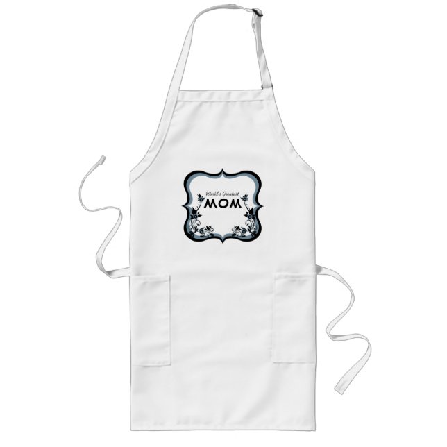 Tablier Long Sassy Floral World's Greatest Mom Apron (Devant)