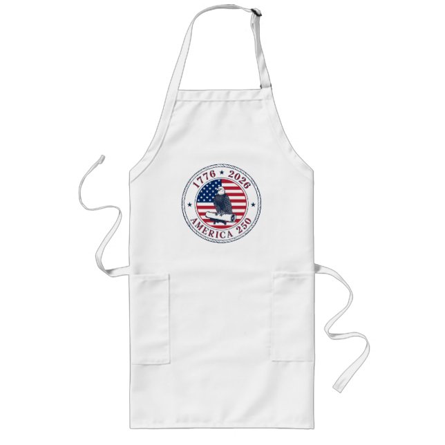 Tablier Long Sceau de l'Aigle Commémoratif America 250 – 1776-2 (Devant)