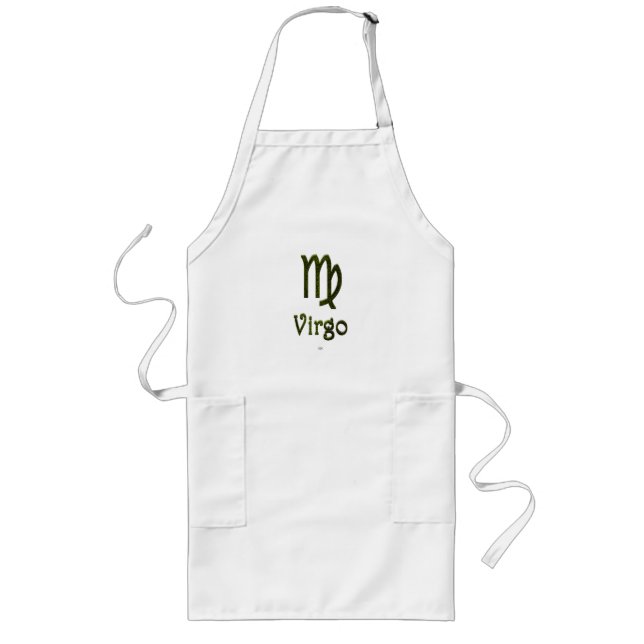 Tablier Long Signe astrologique Virgo Zodiac couleur Pick (Devant)
