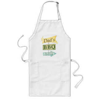 Tablier Long Signe grunge de barbecue de papa de fête des pères